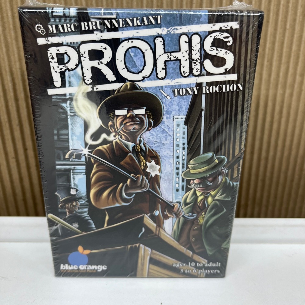Prohis Card Game Blue Orange Games Prohibition Bluffing Strategy New Sealed